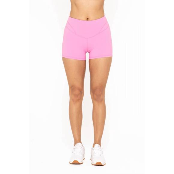 NEW MONO B contour seam biker shorts in pink - Picture 1 of 4